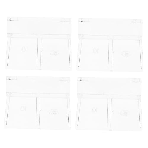 Totority 4pcs Sturdy Aquarium Lid Support Brackets Premium Acrylic Fish Tank Cover Holders Easy to Install and Operate for Aquarium and Design