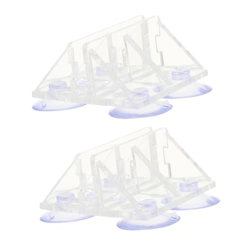 2Pcs Aquarium Divider Clips with Suction Cups Secure Fish Tank Isolation Clamps for Breeding and Separation Durable Tank Dividers for Fish and