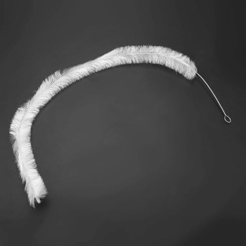 Aquarium Filter Brush, Cleaning Brush Aquarium Fish Tank Pipe Brush Pump Hose Brush Flexible Bristles Hose Pipe Cleaner with Stainless Steel Long Tube