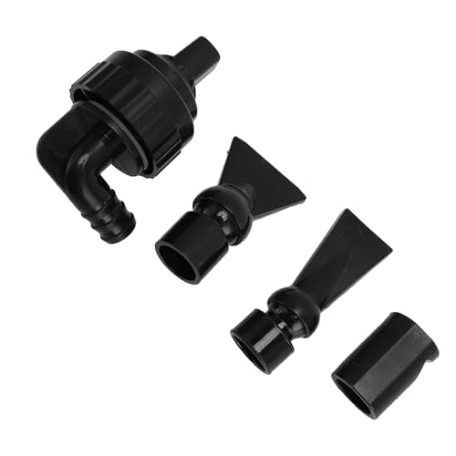 Zerodis Waterflow Aquarium Outlet Water Connector Universal Rotation Head Water Outlet Parts Kit Equipped with an Anti Siphon Function Fish Outlet Adjustable Aquarium Supplies