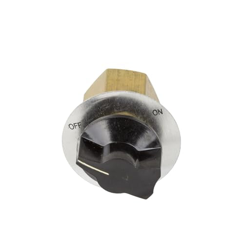 World American WA9054088 Control Valve 2-Way Manual 1/8" NPT 0.125" Thread, 2.4" Height - For Air Brake Dump Systems - Replaces Dayton 334-1599, Tectran 80-1088, Fleetcraft FC54088, Freightliner