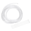 uxcell Flexible PVC Tubing, 2.5mm ID x 4mm OD - 6.6 Feet Long Clear Vinyl Water Pipe, Lightweight Plastic Hose Water Pipe with Zip Ties for Aquaponics, Air Hose, Irrigation - size: 2.5mm ID x 4mm OD