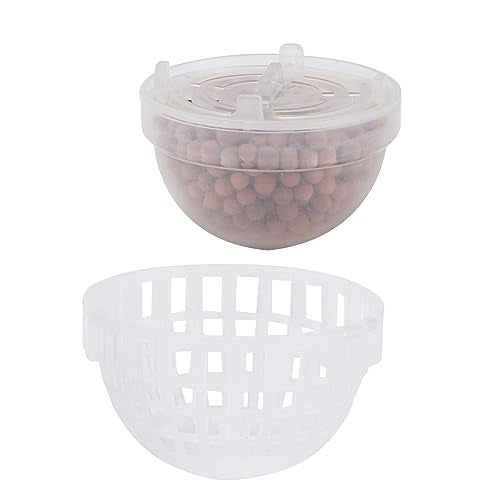 Semme Aquarium Moss Holder for Fish Tanks Transparent Plastic Shrimp Safe Breeding Plant Growth with Easy Installation