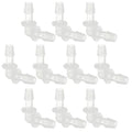 PATIKIL 5/16" Plastic Hose Barb 90 Degree Elbow, 10 Pack L-Barb Fittings 2 Way Equal Barbed Joint Connector Splicer Mender Hose Adapter Union Adapter for Aquarium Fuel Gas Liquid Air - size: 5/16"