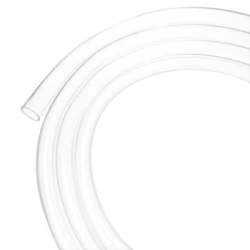 M METERXITY Clear Plastic Tubing, 0.55Inch(14mm) ID 0.67Inch(17mm) OD, 5ft(1.5m) Length PVC Tube Low Pressure Flexible Vinyl Tubing for Garden/Water Hose Airline Tube Aquarium - size: 0.55"×0.67"×5ft