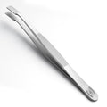 Stainless Steel Forceps with Offset Flat-Tips - Perfect for handling of membranes (4.75 in.) - style: Offset