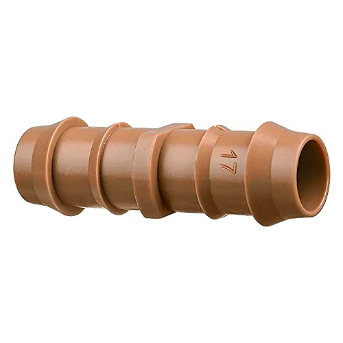 20-Pack Drip Irrigation Barbed Coupling Fittings, Fits of 1/2”, 17mm .600” ID Drip Tubing - color: 20P-Coupling