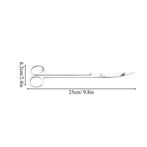 Tools, 25cm Stainless Steel Aquarium Plant Scissors Extra Long Aquarium Trim Tool aquarium cleaning tools for Aquatic Plants Care