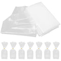 50pcs Live Fish Transport Bags 20x35x12cm Leak-proof Aquarium Shipping Pouches with Flat Bottom and Carry Handle for Aquatic and Seafood Packaging