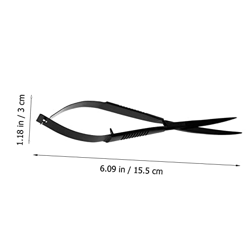 GANAZONO Aquatic Plant Scissor Tool Spring Trimmer for Fish Tank Plants Curved Design for Pruning Water Grass and Aquascaping for Aquarium Decoration Maintenance