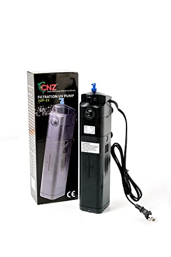 CNZ Aquarium Submersible Power Head with Built-in 13w Sterilizer,Black,JUP23 | Built-in 13w Sterilizer