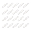 uxcell 120Pcs Aquarium Air Valve Connector Plastic Inline Tubing 3/16"(4.9mm) OD Straight Valves Aquarium Airline Tubing Connector for Fish Tank Pond Air Line