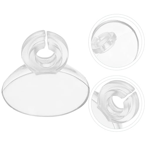 SHINEOFI 20pcs Aquarium Suction Cup Clips and Airline Tube Holders, Soft Flexible Suction Cups for Fish Tank Oxygen Tubing, Aquarium Air Pump Accessories for Stable Hose Fixing