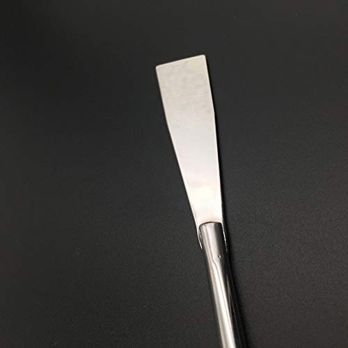 luzen 2Pcs Stainless Steel Aquarium Spatula Long Sand Spatula Scrapers Shovel Fish Tank Aquatic Plant Tools for Aquarium Accessories, 12.59 Inches (Silver)