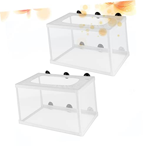 GANAZONO 2pcs Fish Hatchery Incubator Net Cups for Aquarium Breeding Isolation Box for Fry Efficient Fish Nursery