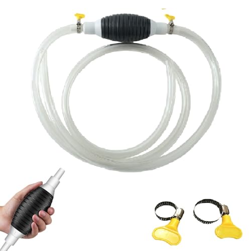 Multifunctional Liquid Siphon, Diameter Manual Fluid Extractor for Gasoline, Motor Oil, Fuel, Diesel, Water, Fish Tank, Aquarium, Upgrade with 3.2/4.9/6.5/9.8ft Hose (3.2FT) - color: 3.2FT