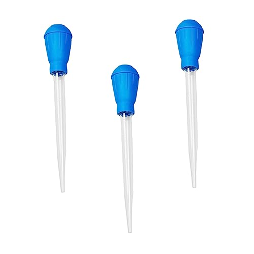 3pcs Aquarium Clean Pipettes for Fish Tank Water Changes and Gravel Cleaning Manual Water Changer Precise Measurement for Easy Waste Removal - color: Blue, size: 29x5cm