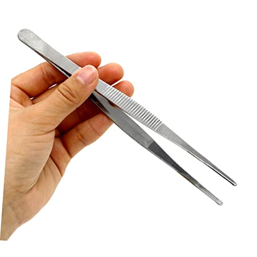 6pcs Succulent Bonsai Cactus Tweezer Curved Reptile Accessories Grass Garden Reptile Feeding Aquascaping Tools Pliers Tool Flowerpot Stainless Steel Clip