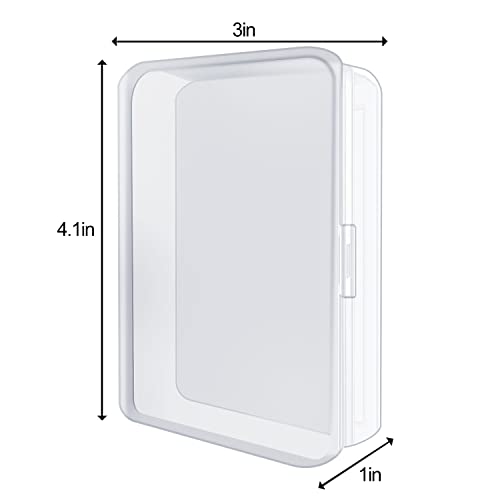 IOUKUKI 4 Pcs Blank Playing Card Cases, Clear Plastic Deck Box Holders for Game Cards & More