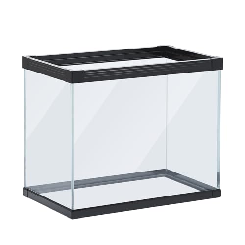 Ultra Clear Glass Aquarium Thickened Large Fish Tank -Suitable for High-end Fish Enthusiasts (5.5 Gallon, Tank) - size: 5.5 Gallon