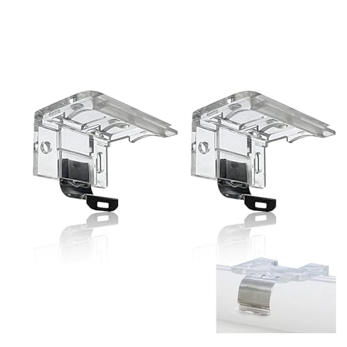 2 PCS Replacement Brackets for Cordless Blinds Mounting Bracket with Metal Clip for 1" PVC Honeycomb Pleated Shades Levolor Window Shade Holder Hardware Plastic Headrail Clip Mounting - color: 2 Pack
