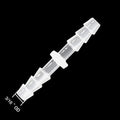 Plastic Hose Barb Fitting 3/16" x 3/16" Pipe Connectors Joint Splicer Mender Adapter Union for Aquarium Household Adapters Fuel Gas Liquid Air (Pack of 10) - size: 3/16 Inch-10pcs