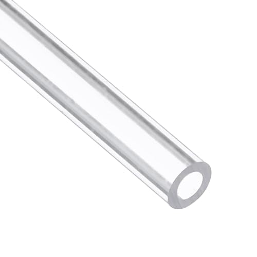 uxcell Polycarbonate Rigid Round Clear Tubing 3/16 Inch(4mm) ID x 1/4 Inch(7mm) OD x 1Ft(305mm) Length Plastic Tube - size: 4mm x 7mm x 305mm