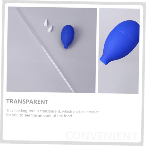 Hemoton 3pcs Aquarium Gravel Vacuum Cleaner Manual Water Changing Tool 35cm Blue Fish Tank Siphon Tube for Household Aquarium Cleaning and Substrate Maintenance