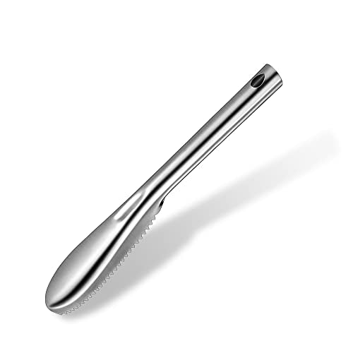 Fish Scaler Stainless Steel Fish Scaler Remover No Mess - Sturdy Fish Scale Remover Portable Fish Descaler Tool- Reliable Fish Cleaner Fish Scraper for Quick & Easy Fish Scaling Cleaning - color: 1 piece