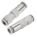 2PCS Pneumatic Check Valve, 6mm Inner Dia. Non Return Check Valve, Straight One Way Valve Push to Connect Quick Connector for Vacuum Air Compressor Pump