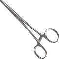 Pean Hemostat Straight and Curved Multipurpose Locking Tweezer Clamps Serrated, Stainless Steel - Hemostats for Nurses, Fishing Forceps, Crafts and Hobby - size: 5.5", style: Straight