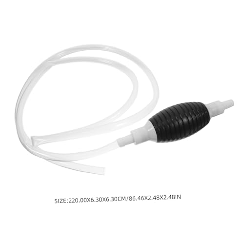 DECHOUS High Flow Manual Fuel Transfer Pump Portable Hand Siphon Flexible Tubes for Car Aquarium and Pool Drainage