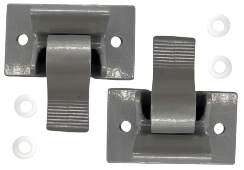 Compatible 3104653.005 RV Camper Trailer Bottom Mounting Bracket for 8300 8500 9000 Awning Replacement Gray Lower (2 Gray Stands) - color: 2Grey【T】