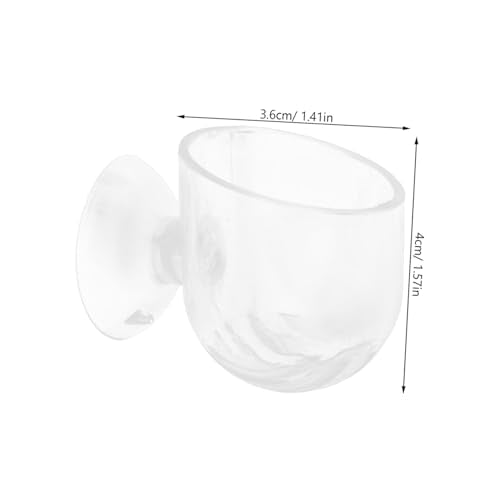BESPORTBLE 8pcs Acrylic Aquarium Plant Holder Cups for Fish Tank Multi-use Feeding Tool and Planting Holder and Easy to Install for Aquatic Plants and Decoration