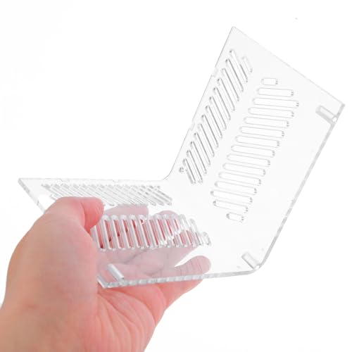 Milisten Aquarium Sand Isolator Acrylic Grid Divider Fish Tank Partition Pump Guards Clean Water DIY Accessory