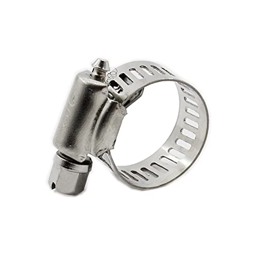 20PCS Cable Clamp,TTZEZE Adjustable 304 Stainless Steel Duct Clamps Hose Clamp Pipe Clamp Air Ducting Clamp Worm Drive Hose Clamps Tube Clamp Metal Clamp Pipe Hoop,Pipe or Wire Cord Installation - size: Adjustable: 14-27mm/0.55-1.06''