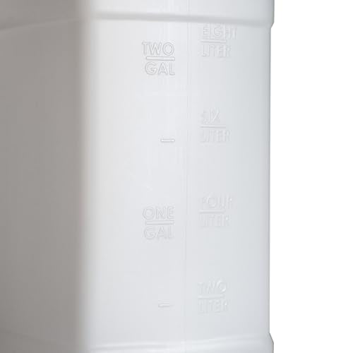 FastRack 2.5 Gallon Water Jug (Pack of 3) w/ 1 Black Rubber Cap Gripper | Reusable Plastic Jug with lid for Liquids | Heavy-Duty Water Container for Storage, Camping | BPA-Free Gallon Jugs with Lids - size: 3 Pack