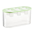 Hydroponic, Hydroponic System, Planting Container, 6 Holes, Indoor Tabletop Mini Aquarium for Plants and Fish, Green - color: Green