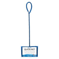 Penn-Plax Quick-Net Aquarium Fish Net - Fine Mesh, Vinyl-Covered Braided Handle - Small Aquarium Cleaning Tool for Gentle Fish Handling - Use in Freshwater & Saltwater Tanks - color: Blue, size: 5" Net - 16" Handle
