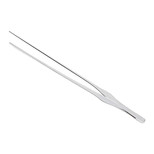 Aquarium Tweezers, Reptile Feeding Tweezers Easy To Clean Stainless Steel for Aquarium Plant (Straight Tweezers)