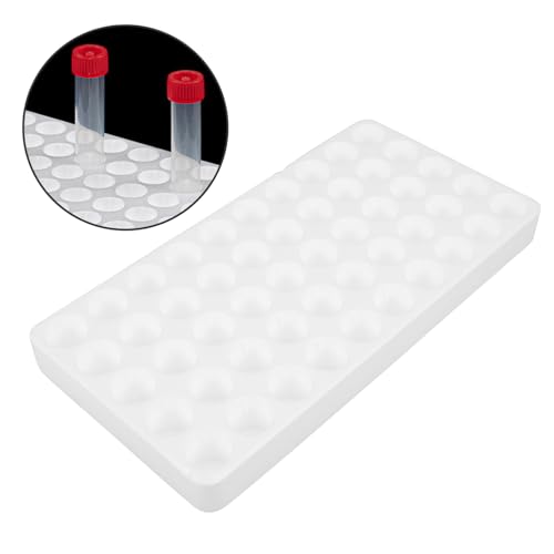 HEALLILY 50holes Test Tube Holder Rack Foam Sampling Organizer for Test Tubes Lightweight Design for Easy Storage for Laboratory Use