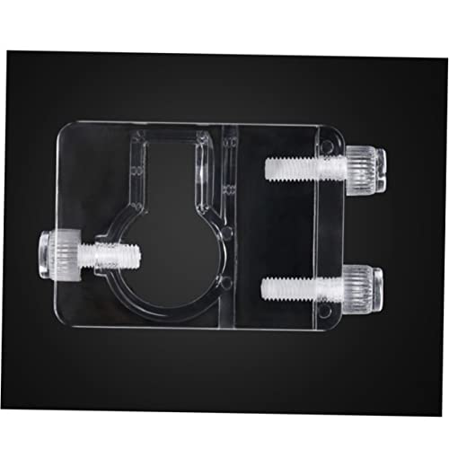 COLLBATH Aquarium Fixed Clip Durable Acrylic Pipe Clamp for Fish Tank Easy Installation Space Saving Design Secure Inlet Outlet Pipe Holder