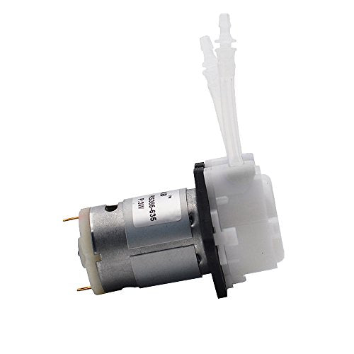 INTLLAB 12V DC DIY Peristaltic Liquid Pump Dosing Pump for Aquarium Lab Analytical 3mm ID x 5mm OD - size: 19~100ml/Min