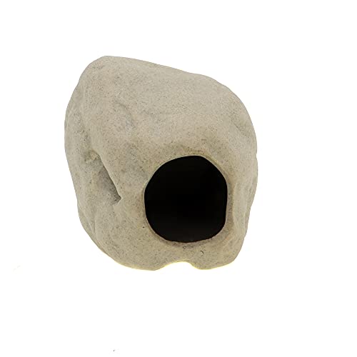 Aquatic Plant Pot,Ceramic Aquatic Decor Plant Cup Holder for Fish Tank Aquarium Aquascape Decoration (M 2pcs)