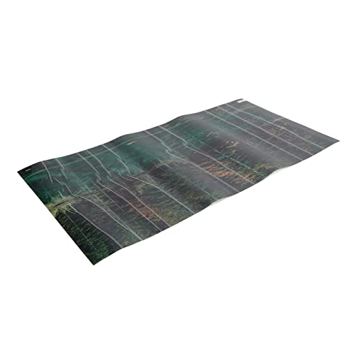 Fish Tank Background Decoration, 3D PVC Self Adhesive Wallpaper Sticker with Lake Reflection Pattern, Aquarium Background for Freshwater and Saltwater Tanks (122 * 50CM) - size: 122*50CM