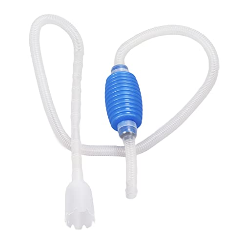 4.8ft Aquarium Siphon for Fish Tank, Aquarium Cleaning Tools, Manual Aquarium Vacuum Gravel Washer Siphon Pump, Aquarium Water Changer for Drainage and Water Injection Sucking Fish Droppings