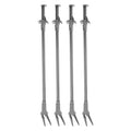 4pcs Long Aquarium Tongs - 20 Inch Plastic Tweezers for Easy Plant Maintenance - Aquarium Grabber Tool for Freshwater and Saltwater Tanks, Fish Feeding 50cm - color: Grey