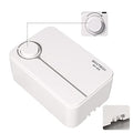boxtech Upgrade Aquarium Air Pump, Ultra-Quiet Fish Tank Oxygen Pump with Adjustable Airflow, Powerful Air Pump with 2 Outlets to Pump Rich and Fine Air Bubbles - color: White-K2 5W