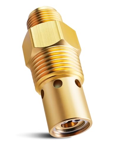 Air Compressor Check Valve Fit for Campbell Hausfeld 1/2" Male NPT Tank X 3/8" Compression Tube 1/8" NPT Unloader Port Replace CV221513AV