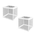 2PCS Protective Aquariums Breeding Cage Netting Nursery Tanks with Suction Cup for Fry Rearing and Secure Observation Fish Breeding Box with Suction Cup - color: small
